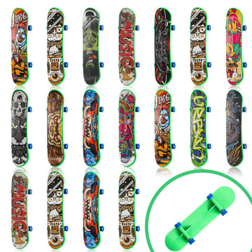 Sosation 18 Pcs Mini Finger Skateboard Christmas Party Gift Favors Mini Skateboards Novelty Fingerboard Decorations Fingertips M