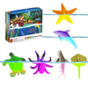 Ocean Animal Series -12pcs Temperature Color Change Bath Toys,Water Table Toys for Easter Egg Fillers,Goodie Bags Fillers,Themed