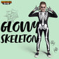 Spooktacular Creations Halloween Kids Skeleton Costume, Unisex Glow In The Dark Skeleton Jumpsuit With Gloves For Boys, Girls Halloween Dress Up, Role Play, Cosplay Party-3T