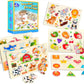 Wooden Peg Puzzles For Toddlers,Montessori Toddler Puzzles For Child,Fine Motor Skill Learning Puzzles Toys For Baby Boys Girls Gifts-6 Pcs Shape,Farm,Sea Animal,Dinosaurs,Fruits,Animals