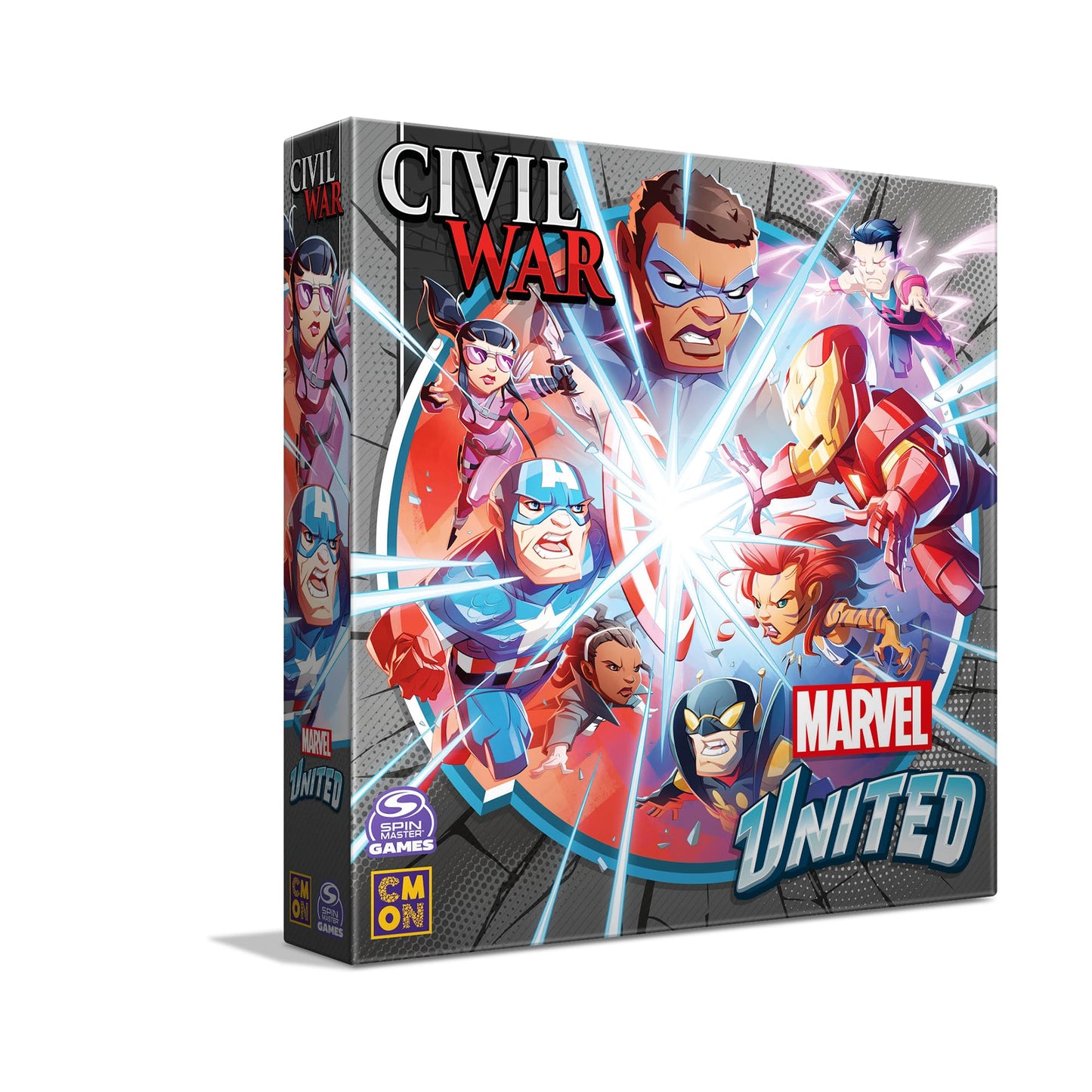 Cmon Marvel United: Civil War Expansion - Tabletop Miniatures Strategy Game, Cooperative Superhero Game For Kids & Adults, Ages