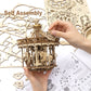 Rokr 3D Wooden Puzzles For Adults Mechanical Music Box Romantic Carousel, Diy Music Box Model Building Kits For Teens, Diy Crafts/Hobbies/Gifts Desk Decor For Girls Ages 14+ (Romantic Carousel)