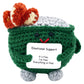 Lestp Funny Gifts Women Emotional Support Dumpster Crochet Fire Plush Toy Cute Birthday Valentines Mini Positive Nuggets Partner