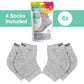 Zentoes Moisturizing Heel Socks 2 Pairs Gel Lined Toeless Spa Socks To Heal And Treat Dry, Cracked Heels While You Sleep (Mens L
