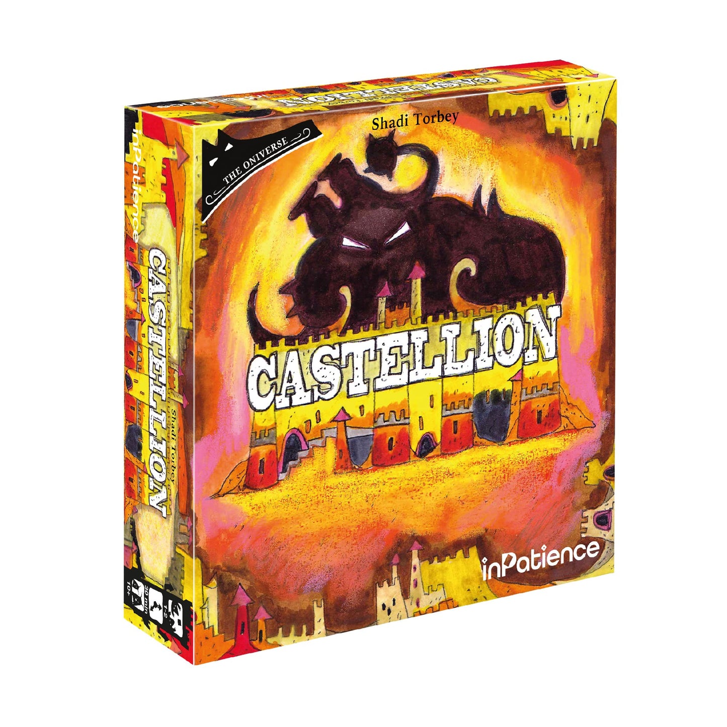 Inpatience Castellion Board Game | Tile-Placement Strategy Game From The Oniverse | Fun Family Game | Ages 10+ | 1-2 Players | Average Playtime 30 Minutes | Made By Inpatience, Multicolor (Inpaon32)