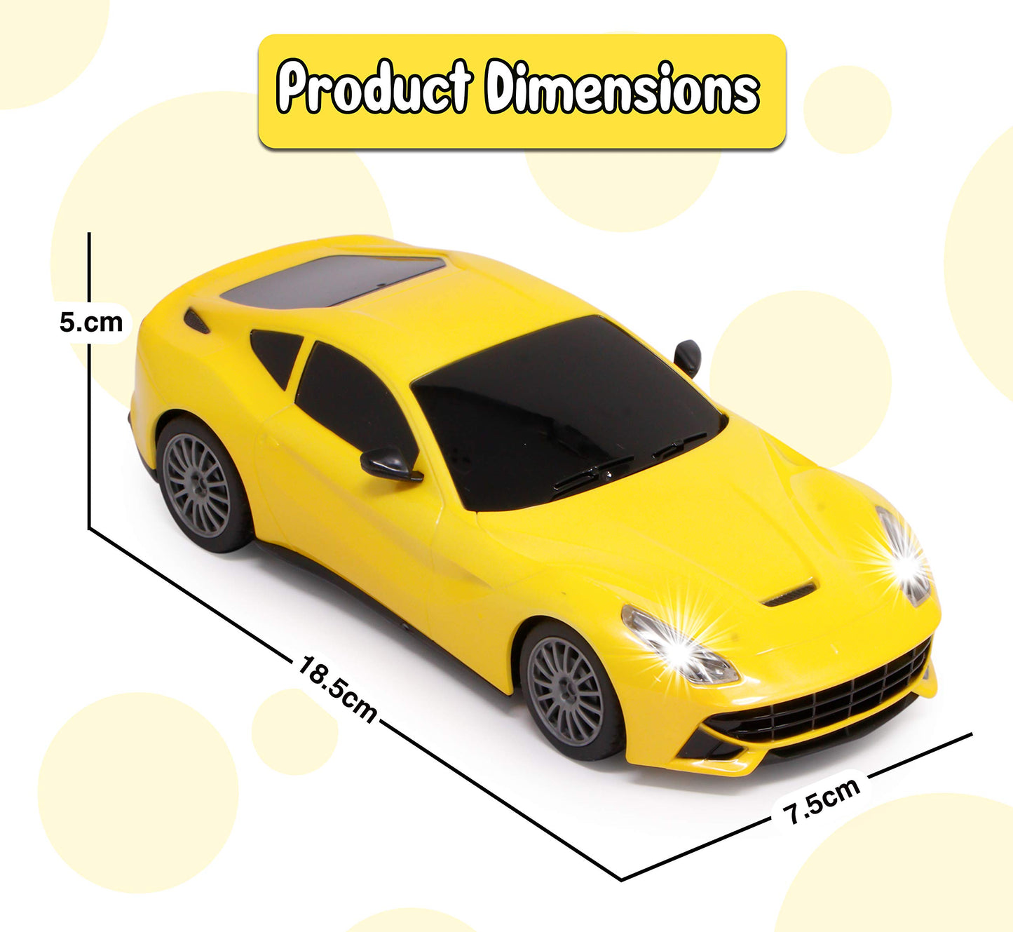 Zest 4 Toyz Remote Control 4 Channel Radio Control Racing Sports Car For Kids Boys - Multicolor (Pack Of 1)