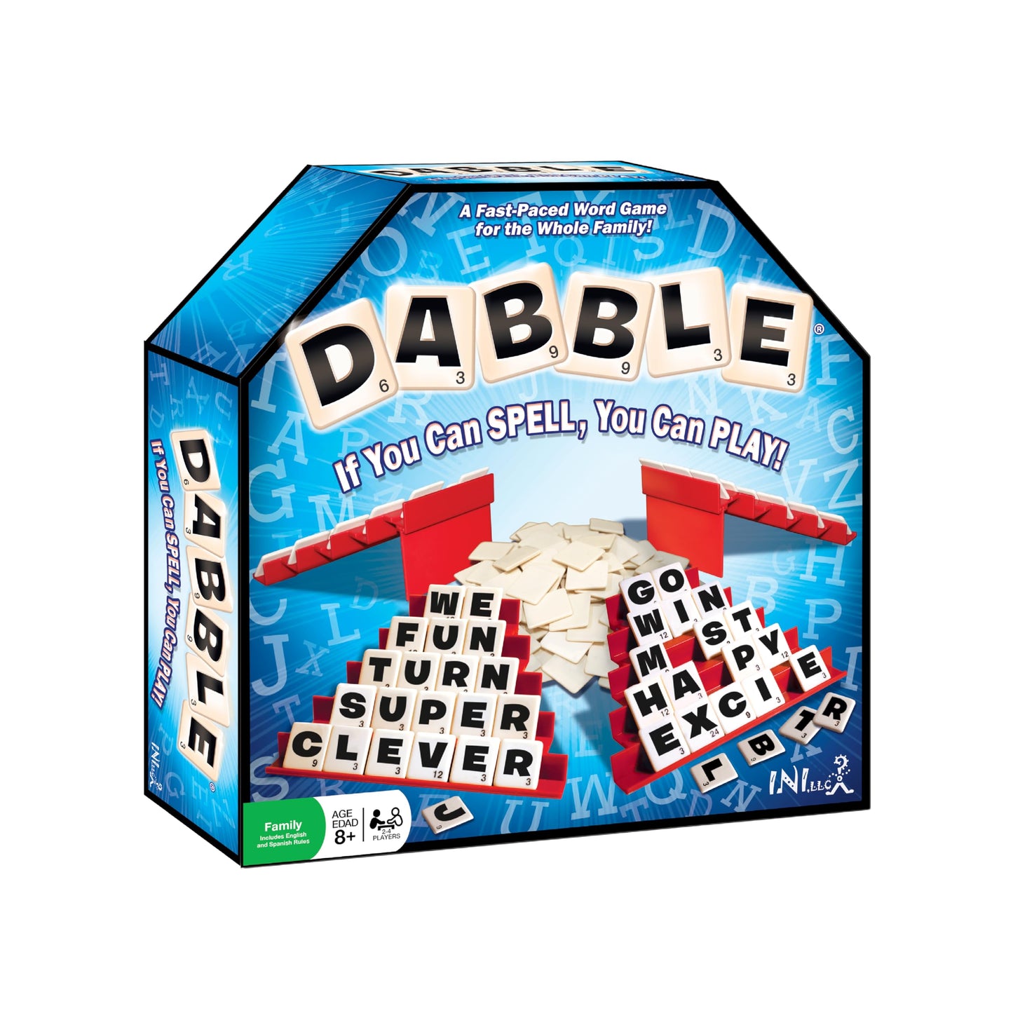 Dabble Word Game | Fast-Paced Family Board Game | Enhances Spelling and Vocabulary for All Ages | Spell The First Five Words | A