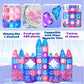 Soyee Diamond Magnetic Building Blocks - Frozen Princess Toys, 2.75" Size, Blue/Pink/Purple, Ideal for 3-8 Year Old Kids, Model SY-58