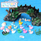 JIUZHU 220 Pcs Mini Resin Duck Birthday Party Miniature Figure Landscape Aquarium DIY Decoration Bonsai Interior Christmas Fairy