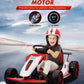 Garveelife Kids Ride On Race Car Toy,24V Ride On Go Kart With Long-Lasting Battery,Electric Drift Kart Toy With Powerful Motor F