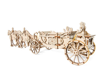 Ugears Royal Carriage 3D Wooden Model For Self-Assembling, Educational Craft Set, Best Gift