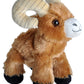 WILD REPUBLIC Bighorn Sheep Plush Toy, 7" Brown Stuffed Animal, Hug’EMS Collection, Soft Plush Material