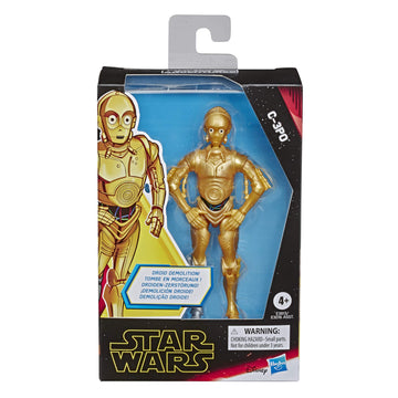 Star Wars Galaxy Of Adventures C-3Po Toy 5-Inch Scale Action Figure With Fun Droid Demolition Feature, Toys For Kids Ages 4 And