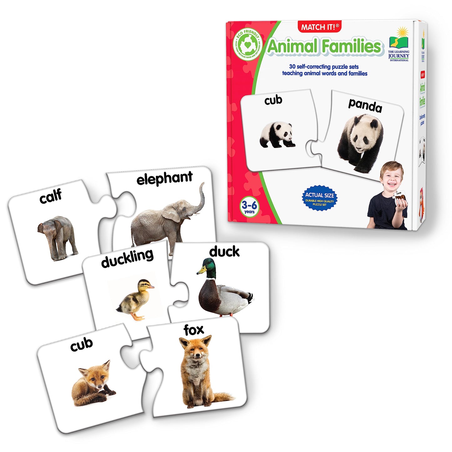 The Learning Journey: Match It! - Animal Families - Learning Animals  Animal Matching Game  Animal Puzzle For Kids  Puzzle For Toddlers  Award Winning Educational Toys