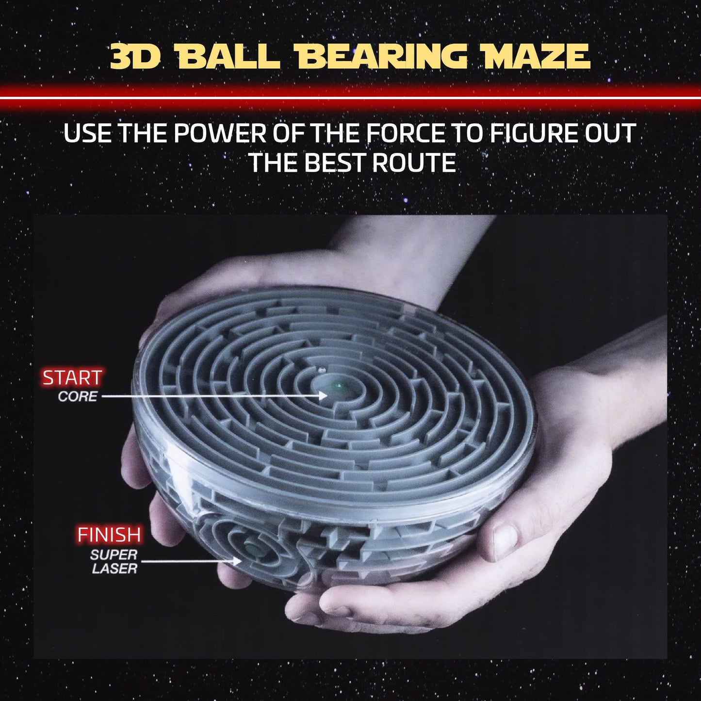 Paladone Star Wars 3D Death Star Maze - Officially Licensed Merchandise Pp4147Sw, Gray
