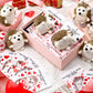 Blueweenly 24 Sets Valentines Day Gifts Mini Hedgehog Stuffs Bulk With Hedgehog Themed Cards Animal Plush Stuffed Keychain Frien