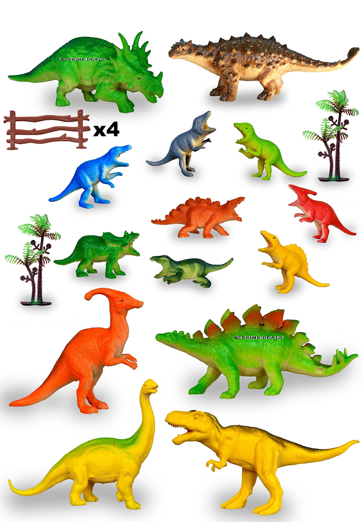 PRIME DEALS Set of 20 Dinosaur Toy for Kids Action Figure Animal Model Collection Learning & Educational Kids Gift Dragon Model 