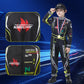 Treyrea Race Car Driver Costume Boys Racer Jumpsuit With Car Cap Kids Dress Up For Halloween (Black, M(For Height 50''-53''))