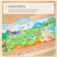 Portable Jelly Sticker Quiet Book For Kids, Reusable Sticker Book For Toddlers, Preschool Learning Activities Travel Toys (Dinosaurs)
