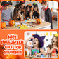 Civaner 12 Pcs Mini Halloween Stuffed Animals Bulk Tiny Soft Halloween Plush Animal Toy Small Pumpkin Bear Puppy Keychain Doll F