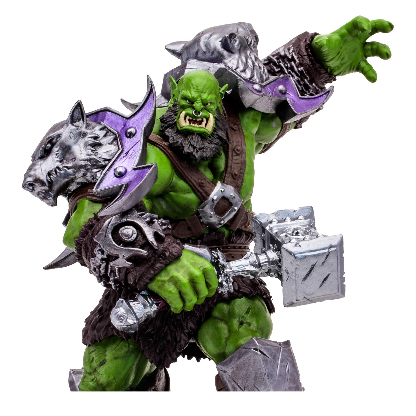 McFarlane Toys World of Warcraft Orc Warrior/Shaman 1:12 Scale Figure - Multicolor, Model 16671, Plastic Collectible