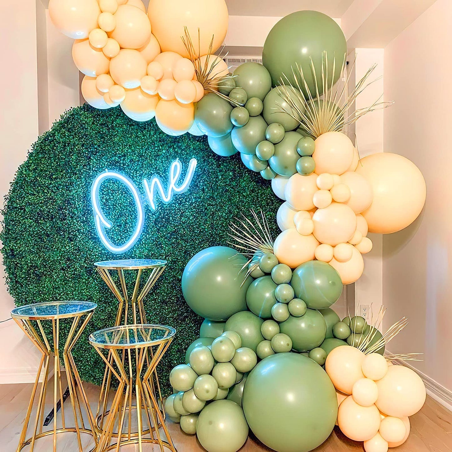 Partywoo Olive Green Balloons, 50 Pcs 12 Inch Boho Green Balloons, Matte Green Balloons For Balloon Garland Balloon Arch As Party Decorations, Birthday Decorations, Baby Shower Decorations, Green-F06