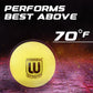 Winnwell Yellow 50 Gram Soft Density Street Hockey Balls - 3 Pack with Mesh Bag