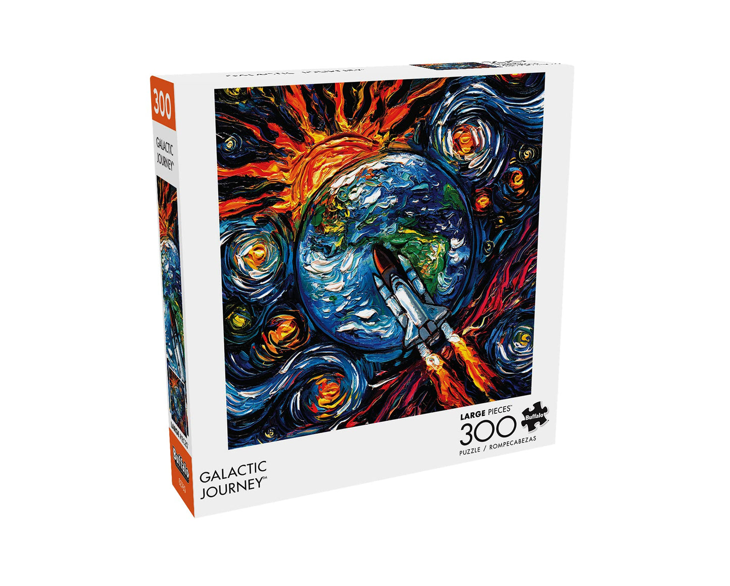 Buffalo Games - Aja Trier - Galactic Journey - 300 Piece Jigsaw Puzzle For Adults Challenging Puzzle Perfect For Game Nights - Finished Size Is 21.25 X 15.00
