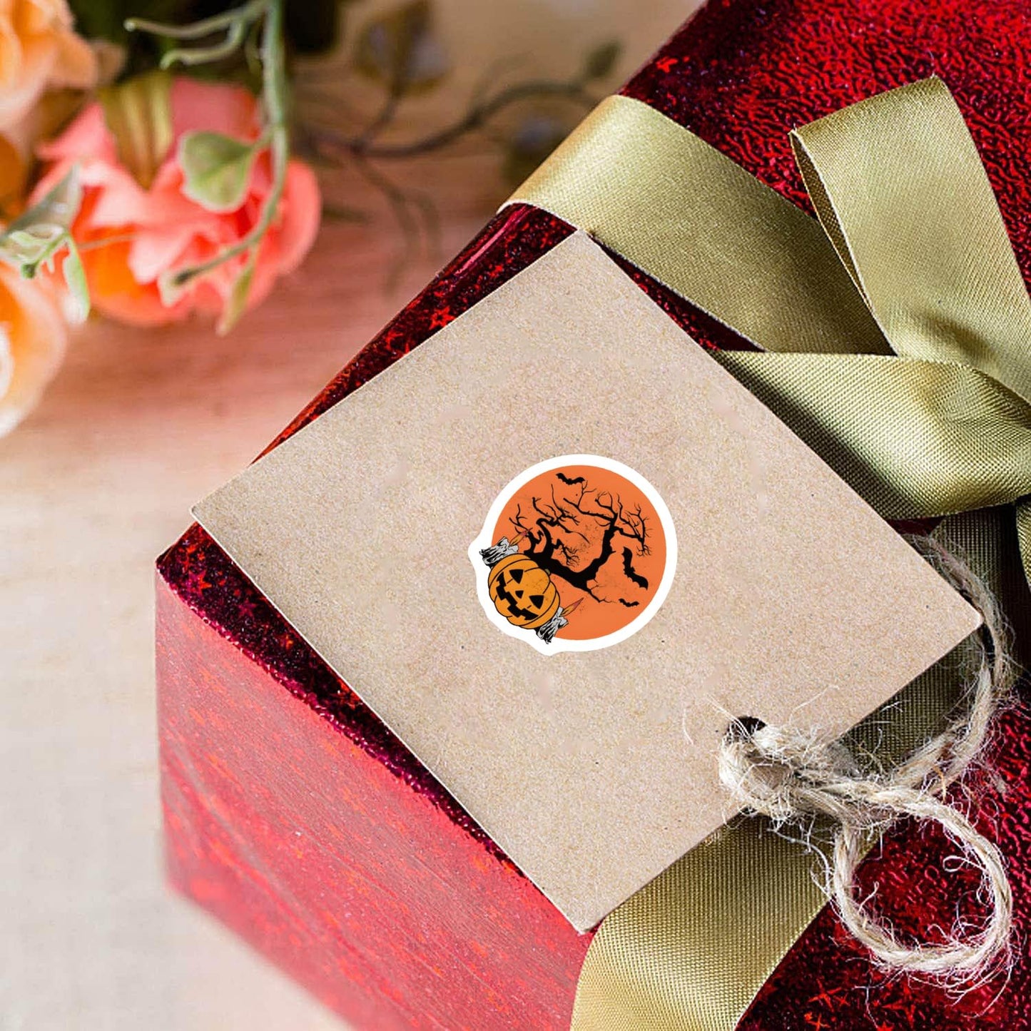 500 Pieces(10 Patterns)Halloween Pumpkin Stickers Cartoon Aesthetics Fashion Graffiti Adhesive For Kids Girls Boys Teens Adults