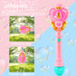 Bubble Wand For Kids, Princess Heart Bubble Machine Blower Maker Wand With Light, Easter Basket Stuffers Outdoor Toys Gifts For