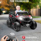 Anpabo 24V 4X4 Ride On Car Truck W/Remote Control, 4Wd/2Wd Switchable Kids Utv, 19'' Spacious Seat, 4 Shock Absorbers, Soft Star
