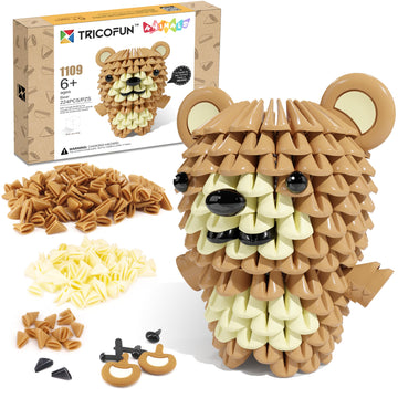 Tricofun Creative Soft Building Blocks, Cute Animal Kit Assembling Building Toys Gifts For Kids And 6+ Interactive Building Toy