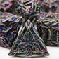 Mjdiceok Metal Dnd Flash Magic Vine Leaf Dice Set 7 Pcs Polyhedral D&D Dice Set Apply To Dunfgeons And Dragons Gift Role Playing
