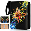 9 Pocket Card Binder for Cards, Trading Card Binder Holder Fits 900 Cards with 50 Removable Sleeves, Card Collection Binder Albu