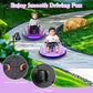 Costzon Kids Electric Bumper Car, 12V With Remote Control, 360 Spin, Flashing Lights, Built-In Music & Wireless Connection, Todd