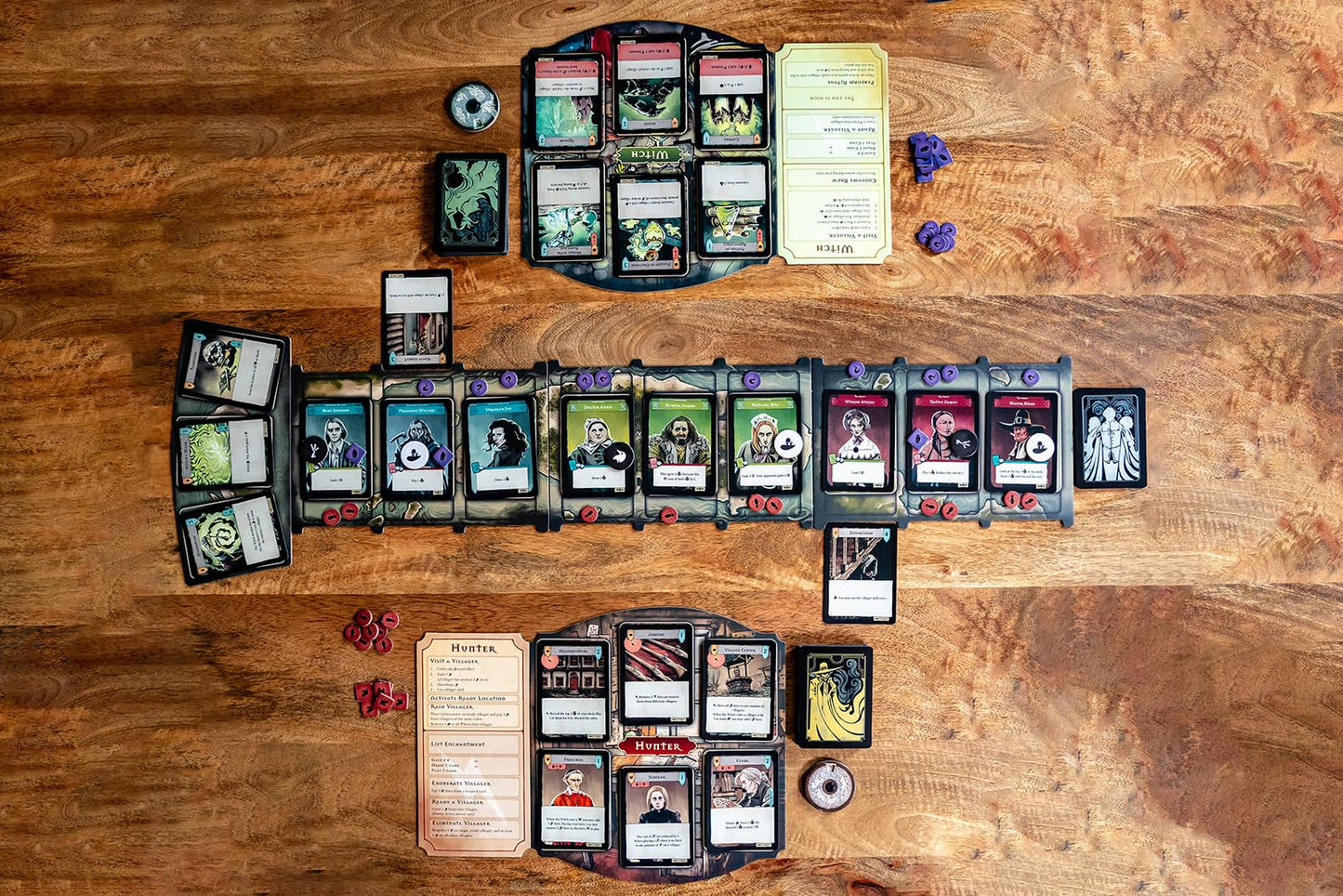 Capstone Games Pagan: Fate of Roanoke - Dueling Witch & Hunter Asymmetrical Deduction Card Game Filled with Intrigue & Mystery,