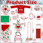 12 Pcs Christmas Elf Accessories Kits Include Christmas Doll Sleeping Bag Sweater Apron Chef Hat Scarf Earmuffs Eye Mask Snow Tu
