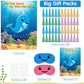 Neburora 2 Pack Pin The Horn On The Narwhal Party Game 2 Large 21''X 28'' Posters With 48Pcs Stickers Ocean-Themed Birthday Part