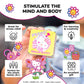 Shashibo Hello Kitty & Friends Shape Shifting Box - Award-Winning, Patented Magnetic Puzzle Cube W/ 36 Rare Earth Magnets-Fidget Toys For Adults & Kids 8+,Transform Into Over 70 Shapes (Garden Doodle)