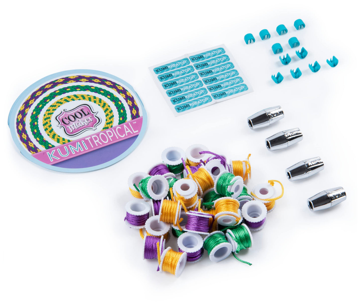 Cool Maker, KumiKreator Tropics Mini Fashion Pack Refill, Friendship Bracelet Activity Kit