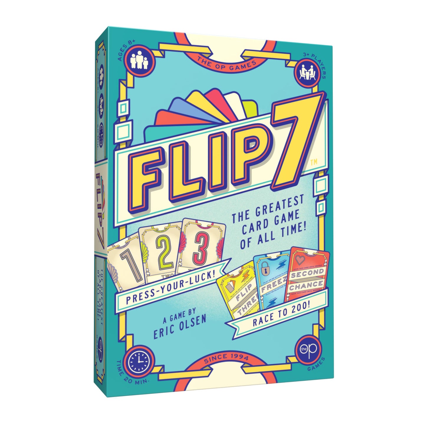 Usaopoly Flip 7, Fast Fun Card Game, Great For Family Game Night, Ages 8+, 3+ Players, 20 Minutes