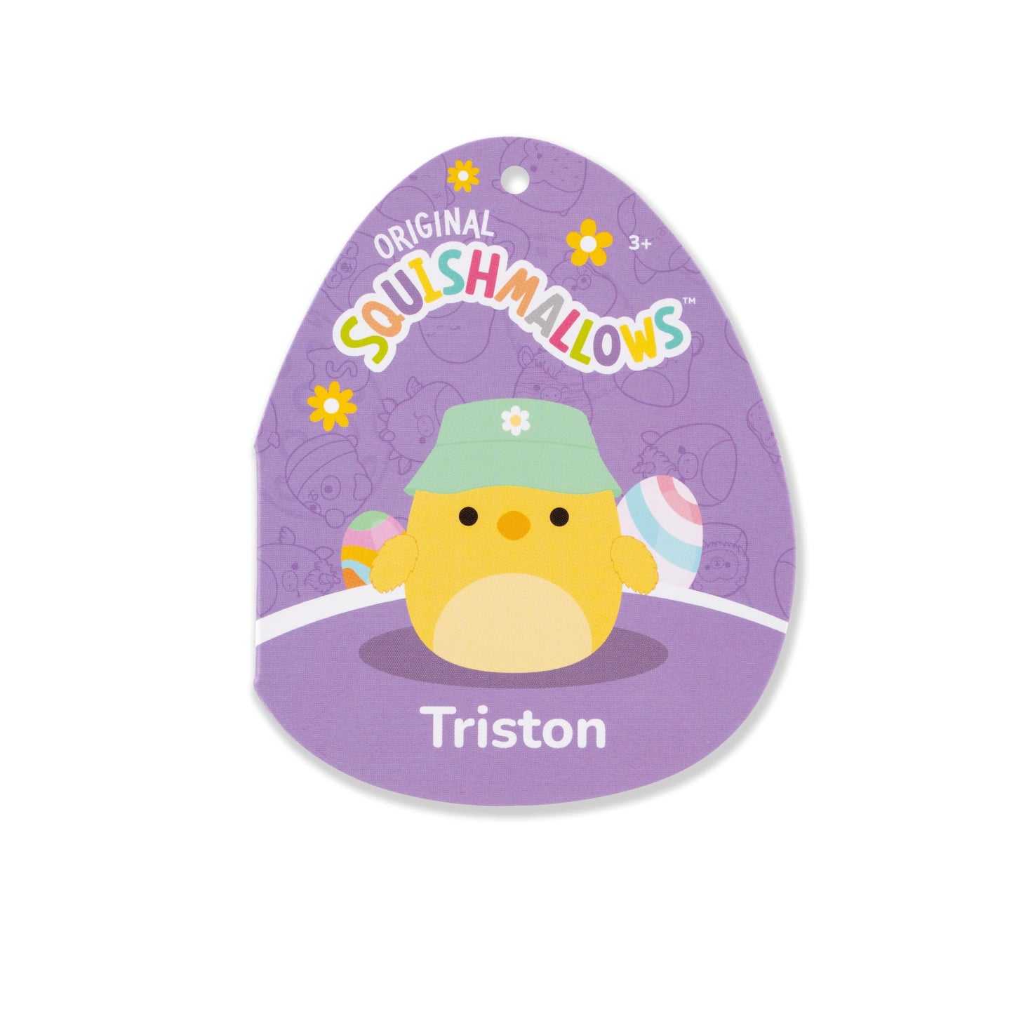 Squishmallows Original 8In Triston The Yellow Chick With Bucket Hat - Official Jazwares Easter Plush (Little)