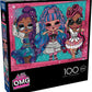 Buffalo Games - LOL - Three Queens - 100 Piece Jigsaw Puzzle for Families Challenging Puzzle Perfect for Game Nights - Finished