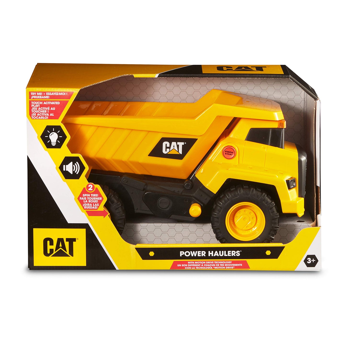CAT Construction Toys, Power Haulers Dump Truck, Realistic Lights and Sounds, Motion Drive Technology, Working Features, & Reali