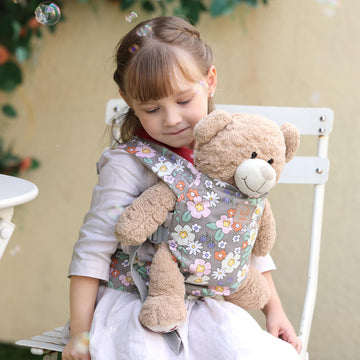 Gagaku Baby Doll Carrier, Kids Doll Carrier Reborn Baby Doll Carrier With Adjustable Straps, Doll Carriers For American Girl Doll Bitty Baby Doll Accessories - Gray (Grape Hyacinth)