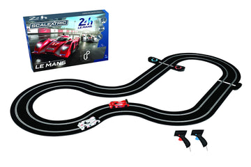 Scalextric C1368 Le Mans Sports Cars Set - Mains Power Slot Car Race Track Sets, 1:32 Scale Set, Electric Racing Toys For Adults Or Kids, Racetrack Games, Cars Gifts For Boys Or Girls Age 8+