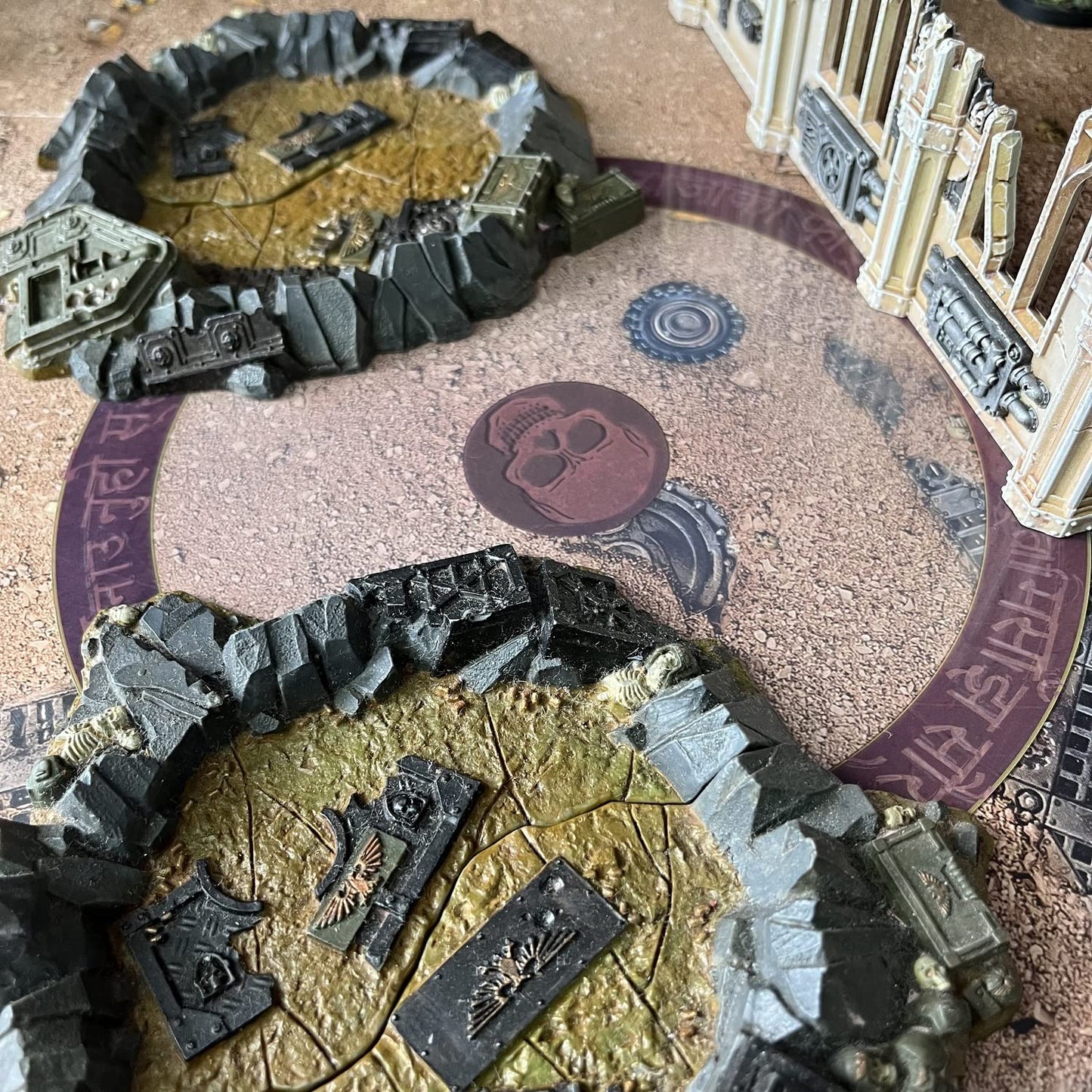 Jucoci Objective Point Markers 6Pcs Set Objective Marker Compatible With Wh40K Wargame (Miniature Not Included), Red