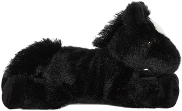 Aurora® Adorable Mini Flopsie™ Beau™ Stuffed Animal - Playful Ease - Timeless Companions - Black 8 Inches