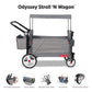 Radio Flyer Odyssey Stroll 'N Wagon, Grey Push Wagon With Canopy And Bag, 1+ Years