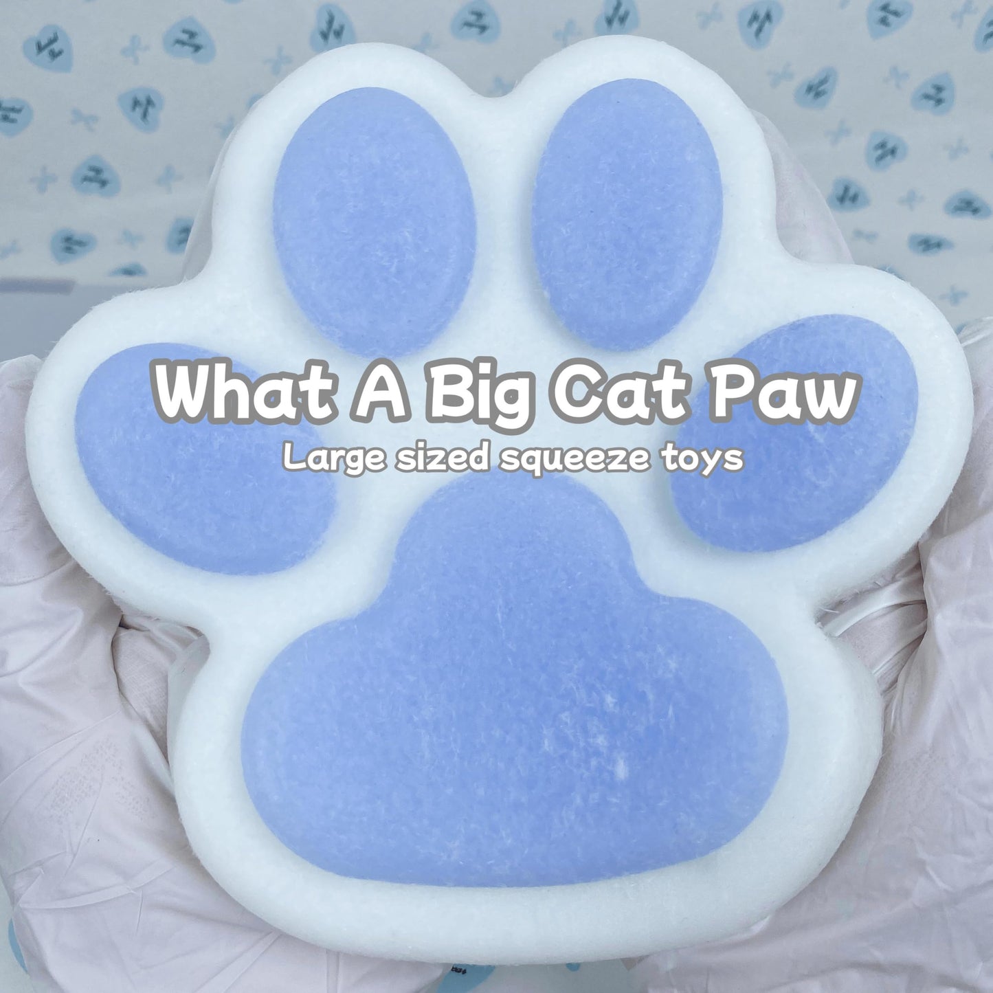 Big Cat Paw Squishy 5.5 Inch Large Size Squishies Squeeze Toys Pinch Family Squishy Cute Soft Silicone Giant Cats Paw Tangcii Fi
